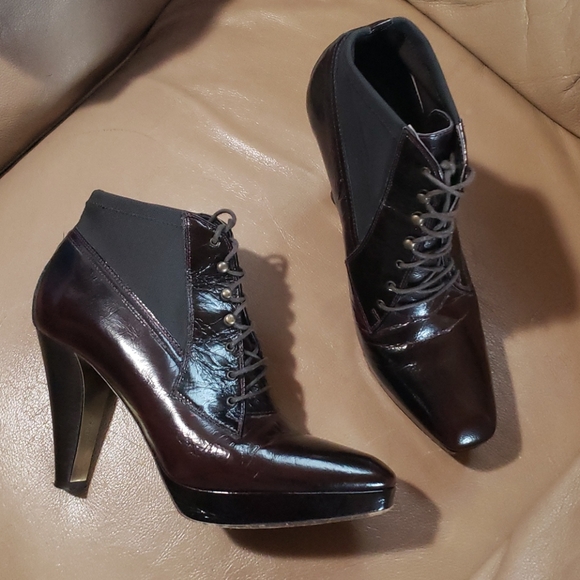 Donald J. Pliner Shoes - Donald J Pline platform dark brown booties